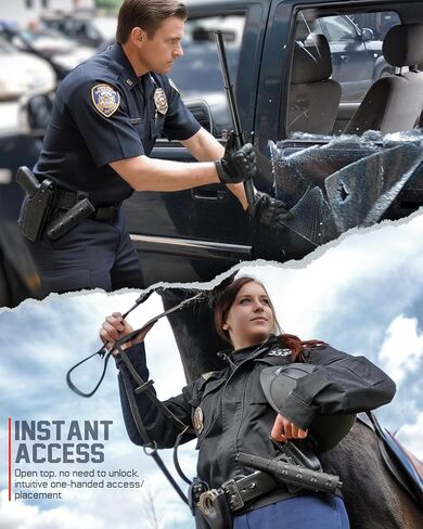 LIVANS Baton Holder for Duty Belt,Police Expandable Baton Holster Tactical,Retractable Baton Case Carrier Sheath Fit 21"-26" Telescopic Baton/1,2" Tube Dia Flashlight,Security Correctional LE Officer in Saudi Arabia