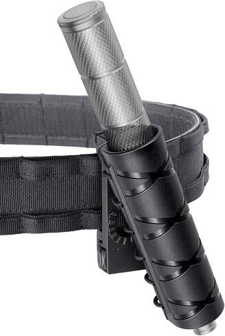 LIVANS Baton Holder for Duty Belt,Police Expandable Baton Holster Tactical,Retractable Baton Case Carrier Sheath Fit 21"-26" Telescopic Baton/1,2" Tube Dia Flashlight,Security Correctional LE Officer in Saudi Arabia