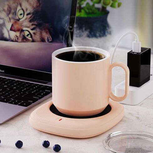 USB Powered Heated Cup Warmer with Touch Control 2 Temperature Settings Automatic Shutoff Design for Coffee Cup Energy Efficient USB Powered in Saudi Arabia