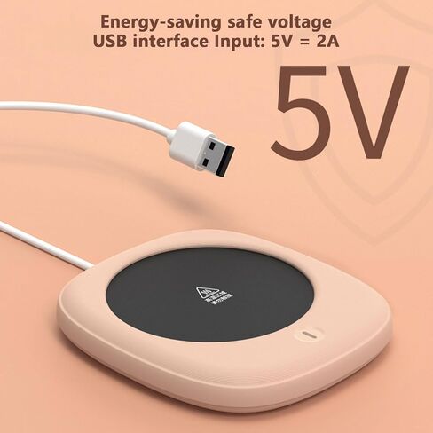 USB Powered Heated Cup Warmer with Touch Control 2 Temperature Settings Automatic Shutoff Design for Coffee Cup Energy Efficient USB Powered in Saudi Arabia