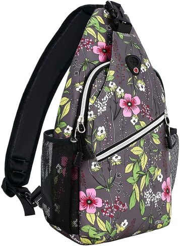 MOSISO Sling Backpack,Travel Hiking Daypack Periwinkle Crossbody Shoulder Bag, Gray in Saudi Arabia
