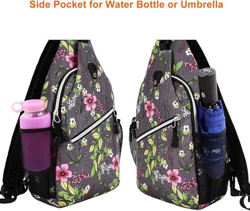 MOSISO Sling Backpack,Travel Hiking Daypack Periwinkle Crossbody Shoulder Bag, Gray in Saudi Arabia