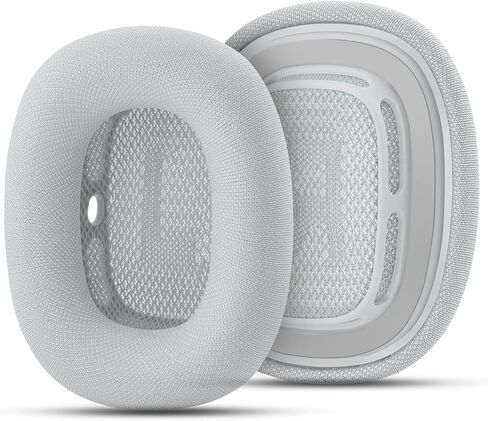 وسائد أذن بديلة لأجهزة Apple AirPods Max، وسائد إسفنجية ميموري مطورة مع نسيج متين، وعزل الصوت وتقليل الضوضاء، وملاءمة مغناطيسية قوية، ومقاومة للعرق، وراحة مسامية (رمادي فلكي) in Kuwait