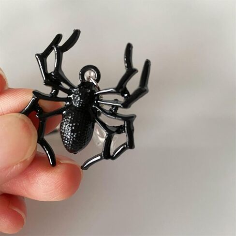 Black Spider Bowknot Pendant, Halloween Phone Charm, Beaded Lanyard Strap Accessory in Saudi Arabia