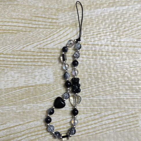 Charms Cute Beaded Lanyard Wrist Strap Aesthetic Cell Keychain Cute Charms for Women in Saudi Arabia