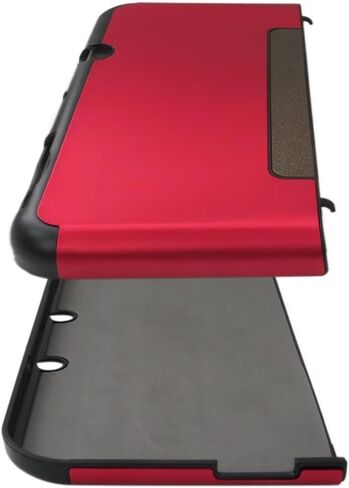 Red Aluminum + Plastic Protector Case Cover Protective Hard Shell Skin for NES New 3DS XL LL (2015 Model) ONLY in Saudi Arabia