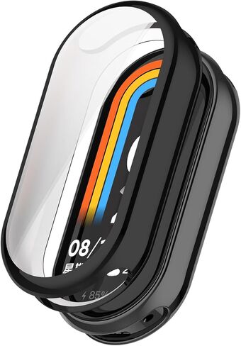 متوافق مع غطاء حماية Xiaomi Band 10، غطاء حماية كامل من مادة TPU متوافق مع Xiaomi Band 10/9 (أسود) in Kuwait