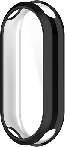متوافق مع غطاء حماية Xiaomi Band 10، غطاء حماية كامل من مادة TPU متوافق مع Xiaomi Band 10/9 (أسود) in Kuwait