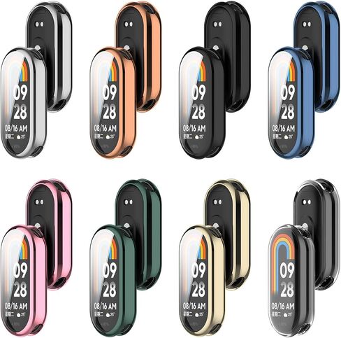 متوافق مع غطاء حماية Xiaomi Band 10، غطاء حماية كامل من مادة TPU متوافق مع Xiaomi Band 10/9 (أسود) in Kuwait