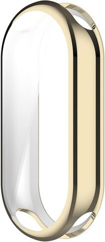 FitTurn 1 Pack Screen Protector Case Compatible with Xiaomi Band 10 9 Ceramic Edition/MI 8, Soft TPU Plated Bumper Full Protective Cover Cases Scratch-Proof for MI 10 9 Ceramic Edition/MI 8 (Gold) in Saudi Arabia