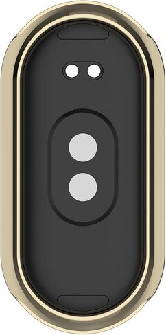 FitTurn 1 Pack Screen Protector Case Compatible with Xiaomi Band 10 9 Ceramic Edition/MI 8, Soft TPU Plated Bumper Full Protective Cover Cases Scratch-Proof for MI 10 9 Ceramic Edition/MI 8 (Gold) in Saudi Arabia