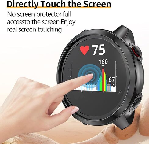 4 قطع من حافظة واقي شاشة الموسيقى Garmin Forerunner 245/245، ملحقات حماية ممتصة للصدمات من مادة TPU الناعمة المضادة للخدش in Kuwait