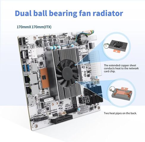 i5-8265U NAS Mini ITX اللوحة الأم 8 Bay SATA 3.0، اللوحة الرئيسية NAS مع 2xi226-V 2.5GbE LAN، 2xM.2 NVMe PCIe3.0 x2، 4K HD+DP NAS MOBO، PCI-E x4، هيكلي بدون ذاكرة وصول عشوائي ولا SSD in Kuwait