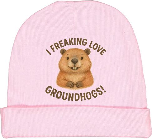 قبعة صغيرة للأطفال من Inktastic I Freaking Love Groundhogs المضحكة ليوم جرذ الأرض in Kuwait