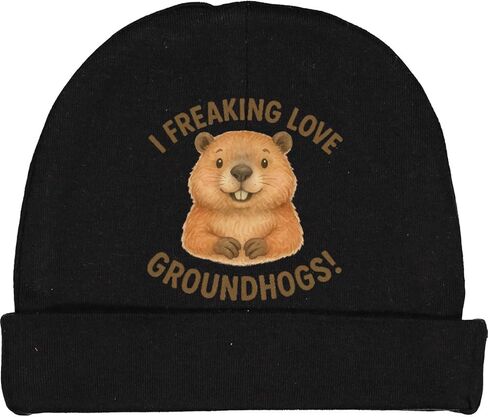 قبعة صغيرة للأطفال من Inktastic I Freaking Love Groundhogs المضحكة ليوم جرذ الأرض in Kuwait