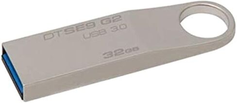 فلاش درايف كينجستون 32 جيجا بايت SE9 G2 USB 3.0 (DTSE9G2/32GB)، فضي in Saudi Arabia
