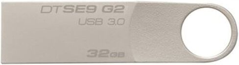 فلاش درايف كينجستون 32 جيجا بايت SE9 G2 USB 3.0 (DTSE9G2/32GB)، فضي in Saudi Arabia