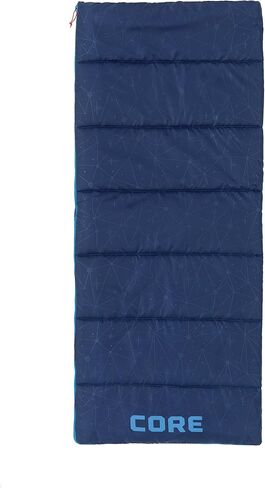 CORE 50 Degree Youth Sleeping Bag | Lightweight & Compact for Boys & Girls | Perfect for Indoor or Outdoor Use, Camping, Backpacking, Hiking, & Sleepovers | Ideal for Warm & Cooler 3 Season Weather in Saudi Arabia