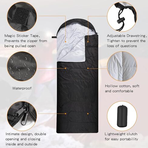 Macarrie 48 Pcs Winter Sleeping Bags Bulk for Adults Homeless 4 Season Warm Cold Weather Sleeping Bags with Compression Sack Lightweight Portable Waterproof for Donation Hiking Outdoor in Saudi Arabia