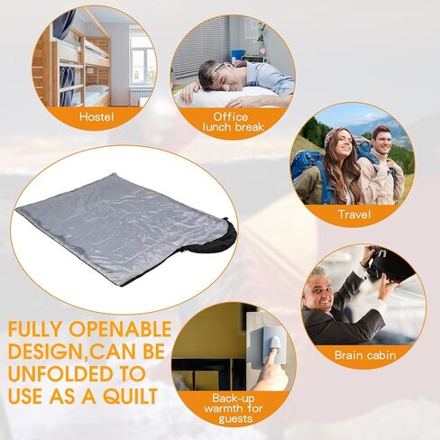 Macarrie 48 Pcs Winter Sleeping Bags Bulk for Adults Homeless 4 Season Warm Cold Weather Sleeping Bags with Compression Sack Lightweight Portable Waterproof for Donation Hiking Outdoor in Saudi Arabia