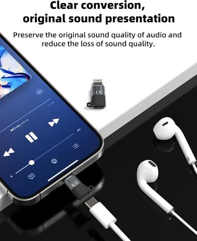 محول OTG Audio USB C إلى Lightning لهاتف Iphone 14 13 Pro Max (3 عبوات) لكابل شاحن ذكر ذكر الإضاءة من نوع Apple Type C للهاتف المحمول Tipo Drive Connect محول Thunderbolt Dongle بيانات سماعة الرأس لجهاز iPad in Kuwait