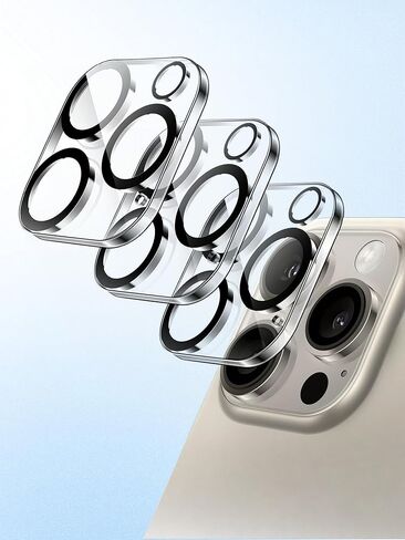 3 عبوات من واقي عدسة الكاميرا الشفاف عالي الدقة لهاتف iPhone 17 Pro Max، زجاج مقسى بصلابة 9H، مضاد للخدش، لا يؤثر على اللقطات الليلية in Saudi Arabia