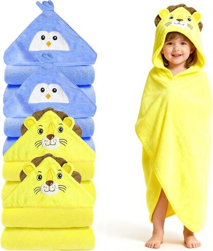 Baby Bath Supplies Baby Stuff for Newborn Infant Gifts Newborn Toddler Bath Supplies 4 Pack Hooded Baby Towels Baby Bath Towels Toddler Bath Towels in Saudi Arabia