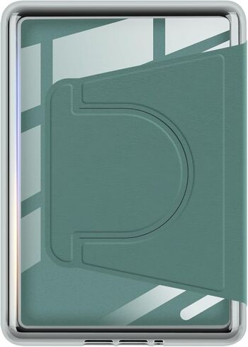 حافظة دوارة 360 درجة لجهاز Kindle Paperwhite مقاس 6 بوصات (إصدار الجيل العاشر - 2018)، تصميم مغناطيسي قابل للفصل، غطاء حامل واقٍ وقابل للتعديل، ظهر شفاف مع خاصية النوم/الاستيقاظ التلقائي، أخضر داكن in Saudi Arabia