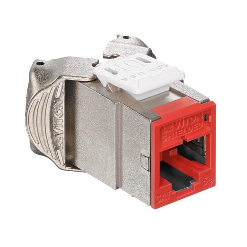 Leviton 5ESJK-RC5 Atlas-X1 CAT 5E المحمي جاك قرمزي in Saudi Arabia