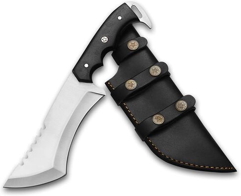 Handmade D2 Steel 11 Inches Tracker Knife For Camping, Outdoor Survival & Hunting Perfect Grip Black Micarta Handle in Saudi Arabia