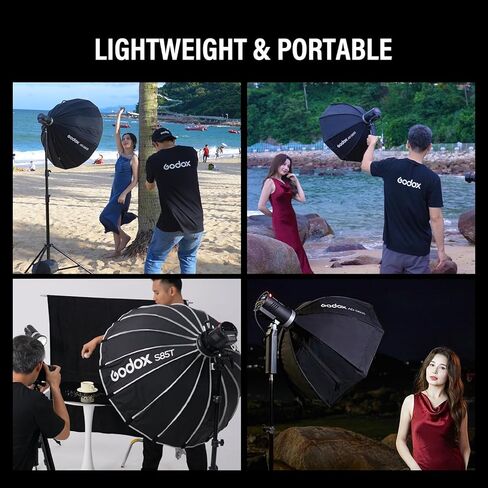 Godox AD300ProII 2026 Godox 300Ws Outdoor Flash | 2.4G Wireless TTL & HSS 1/8000s Strobe 16-Color Group Indicator Lights | 0.01s Recycle, 350 Flashes | 12W Bi-Color Modeling Lamp Portable Monolight in Saudi Arabia