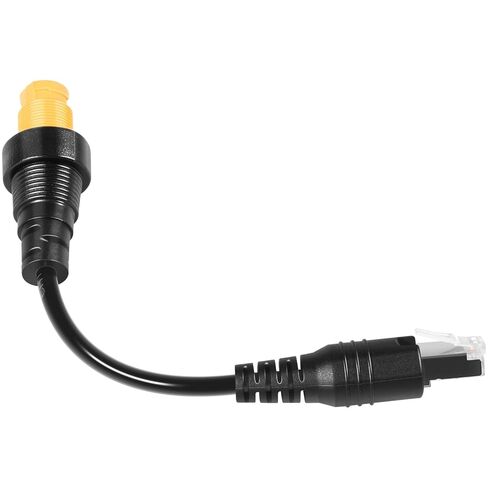 كابل محول إيثرنت RJ45 إلى 5-Pin 000-11246-001 لشاشات Simrad NSO evo2 وZeus2، موصل RJ45 ذكر إلى موصل أنثى دائري أصفر 5-Pin، كابل محول إيثرنت عالي السرعة in Kuwait