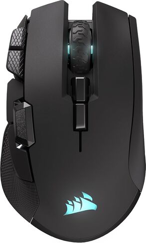 ماوس الألعاب Corsair IRONCLAW Wireless SE - 26,000 نقطة في البوصة، تصميم مريح للأيدي الكبيرة، 10 أزرار قابلة للبرمجة، لموبا، FPS، MMO - أسود in Saudi Arabia