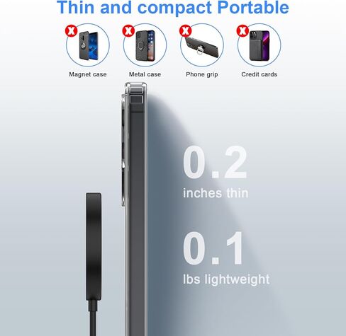 for iPhone Magsafe Charger 2 Pack Magnetic Charger for iPhone 17 Pro Max/17 Pro/16/15/14/13/12 Series& AirPods, Magnetic Wireless Fast Charging Pad with USB-C/A Ports, Mag-Safe Charger for iPhone 17 in Saudi Arabia