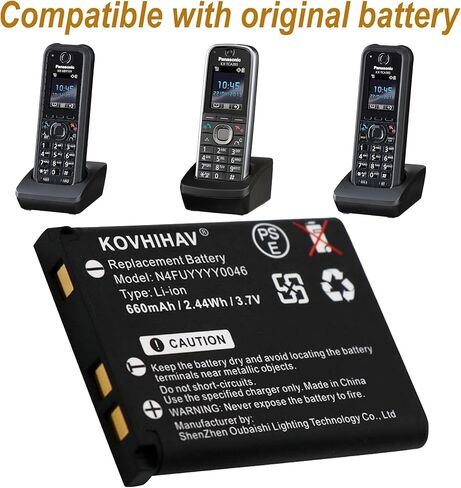 ترقية N4FUYYYY0046 بطارية ل KX-TCA385 KX-TCA285 KX-TCA285 KX-UDT131 N4FUYYYY0047 N4FUYYYY0018 N4FUYYYY0019 in Saudi Arabia