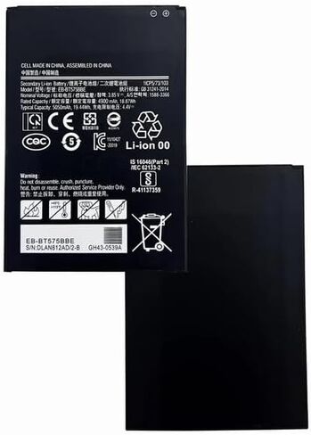 بطارية بديلة YNYNEW متوافقة مع EB-BT575BBE GH43-05039A Galaxy Tab Active 3 Active3 8.0 2020 SM-T575N SM-T577 SM-T570 SM-T575 3.85 فولت، 4900 مللي أمبير/18.87 وات في الساعة in Kuwait