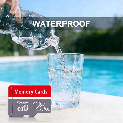 128GB Micro SD Card U3 SDXC Up to 100MB/s High Speed Memory Card for Cams, DJI Pocket and Drones, Grey in Saudi Arabia