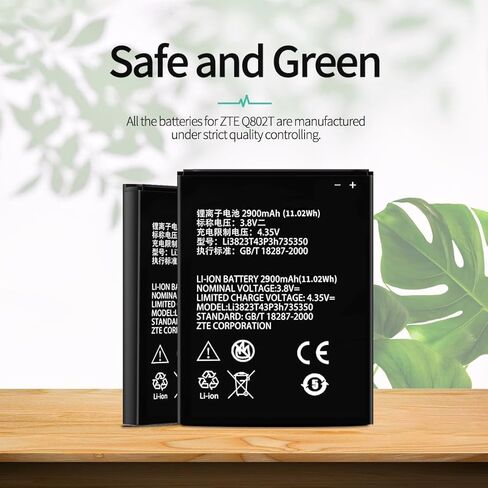 【2900mAh Li3928T44P4h735350 Battery Compatible with ZTE Q802T Avid Trio Z833 ZFIVE2 Z836BL Z837VL… in Kuwait