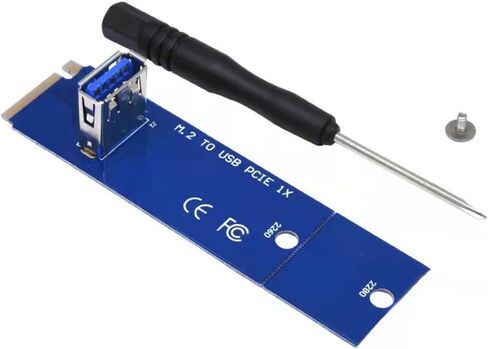 اللوحة الأم للكمبيوتر M.2 NVMe PCIe 2260 2280 إلى USB 3.0 بطاقة تمديد محول بطاقة الرسومات، بروتوكول PCIe 3.0 ذكر إلى لوحة محول أنثى، مكونات بطاقة الرسومات الخارجية للوحة الأم للكمبيوتر in Kuwait