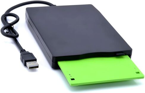 Portable USB External Floppy Disk Drive Lightweight USB Diskette Driver for Compatibility Compact Design with Stable Data Transfer and Error Correcting Technology in Saudi Arabia