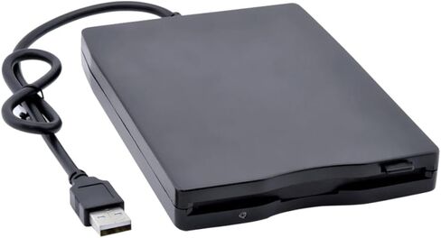 محرك الأقراص المرنة USB المحمول NUOBESTY، محرك الأقراص المرنة الخارجي لتصميم خفيف الوزن لسهولة نقل البيانات والحمل المريح المتوافق مع اللون الأسود in Saudi Arabia