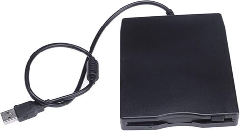 محرك الأقراص المرنة USB المحمول NUOBESTY، محرك الأقراص المرنة الخارجي لتصميم خفيف الوزن لسهولة نقل البيانات والحمل المريح المتوافق مع اللون الأسود in Saudi Arabia
