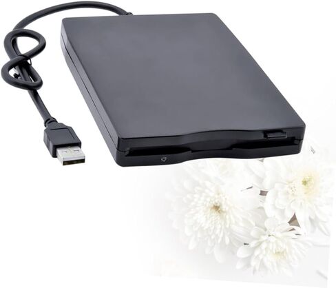 محرك الأقراص المرنة USB المحمول NUOBESTY، محرك الأقراص المرنة الخارجي لتصميم خفيف الوزن لسهولة نقل البيانات والحمل المريح المتوافق مع اللون الأسود in Saudi Arabia