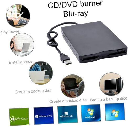 محرك الأقراص الصلبة الخارجي NUOBESTY للكمبيوتر المحمول USB محرك القرص المرن تصميم مضغوط، نقل سريع للبيانات، محمول وخفيف الوزن in Kuwait