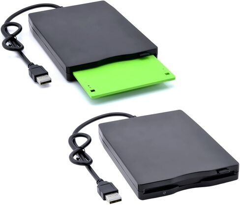 ARTIBETTER Floppy Disk Driver Portable External Floppy Diskette Drive for Fast Data Transfer Compatible with Operating Systems Lightweight Design for Easy Carrying in Saudi Arabia
