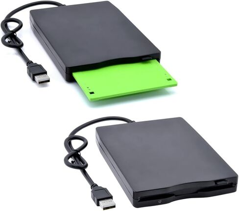 Portable USB External Floppy Disk Drive for Laptops High Data Transfer Rate Easy to Use No Driver Needed Compact Design for Travel Compatible with Windows in Saudi Arabia