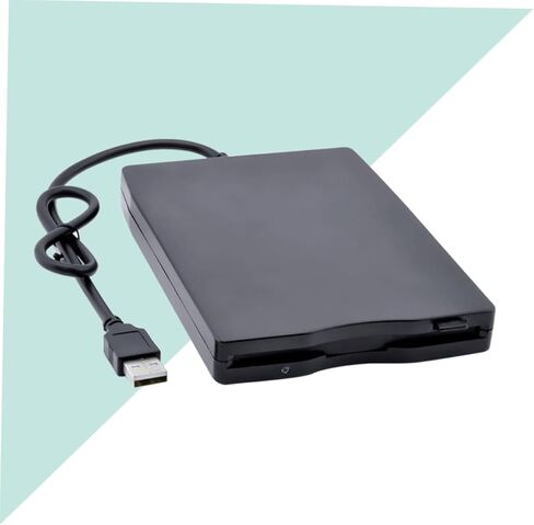 Portable USB External Floppy Disk Drive for Laptops High Data Transfer Rate Easy to Use No Driver Needed Compact Design for Travel Compatible with Windows in Saudi Arabia