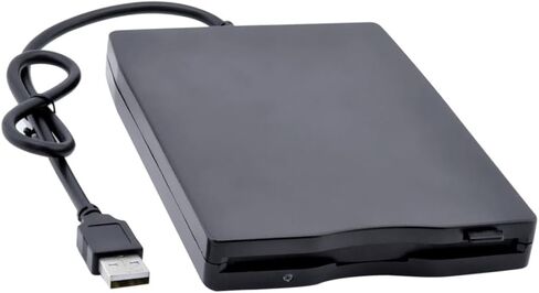 TEHAUX High Speed Data Transfer External Floppy Drive USB Diskette Drive Compatible Black Laptops in Saudi Arabia