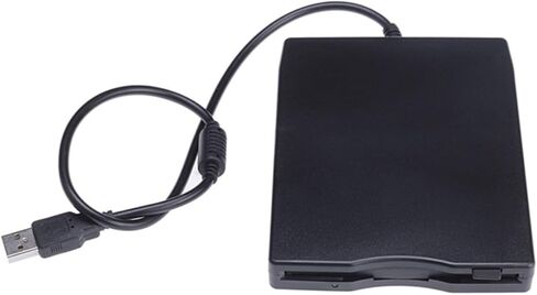 TEHAUX High Speed Data Transfer External Floppy Drive USB Diskette Drive Compatible Black Laptops in Saudi Arabia