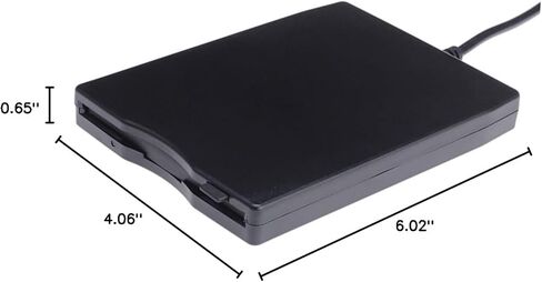 TEHAUX High Speed Data Transfer External Floppy Drive USB Diskette Drive Compatible Black Laptops in Saudi Arabia